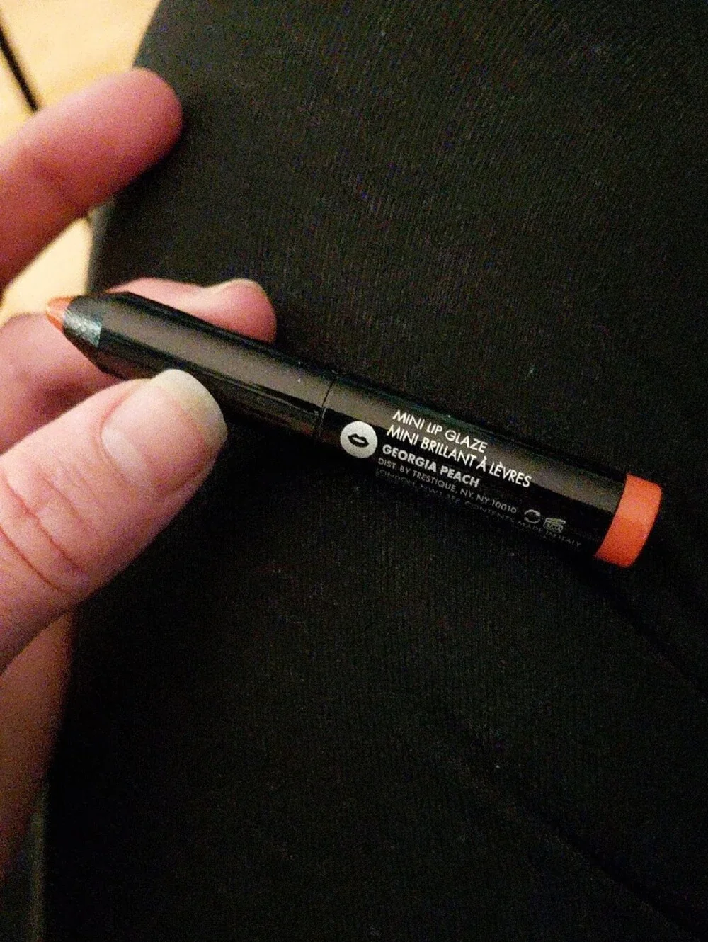 trèStique Mini Lip Glaze Crayon in Shade Georgia Peach